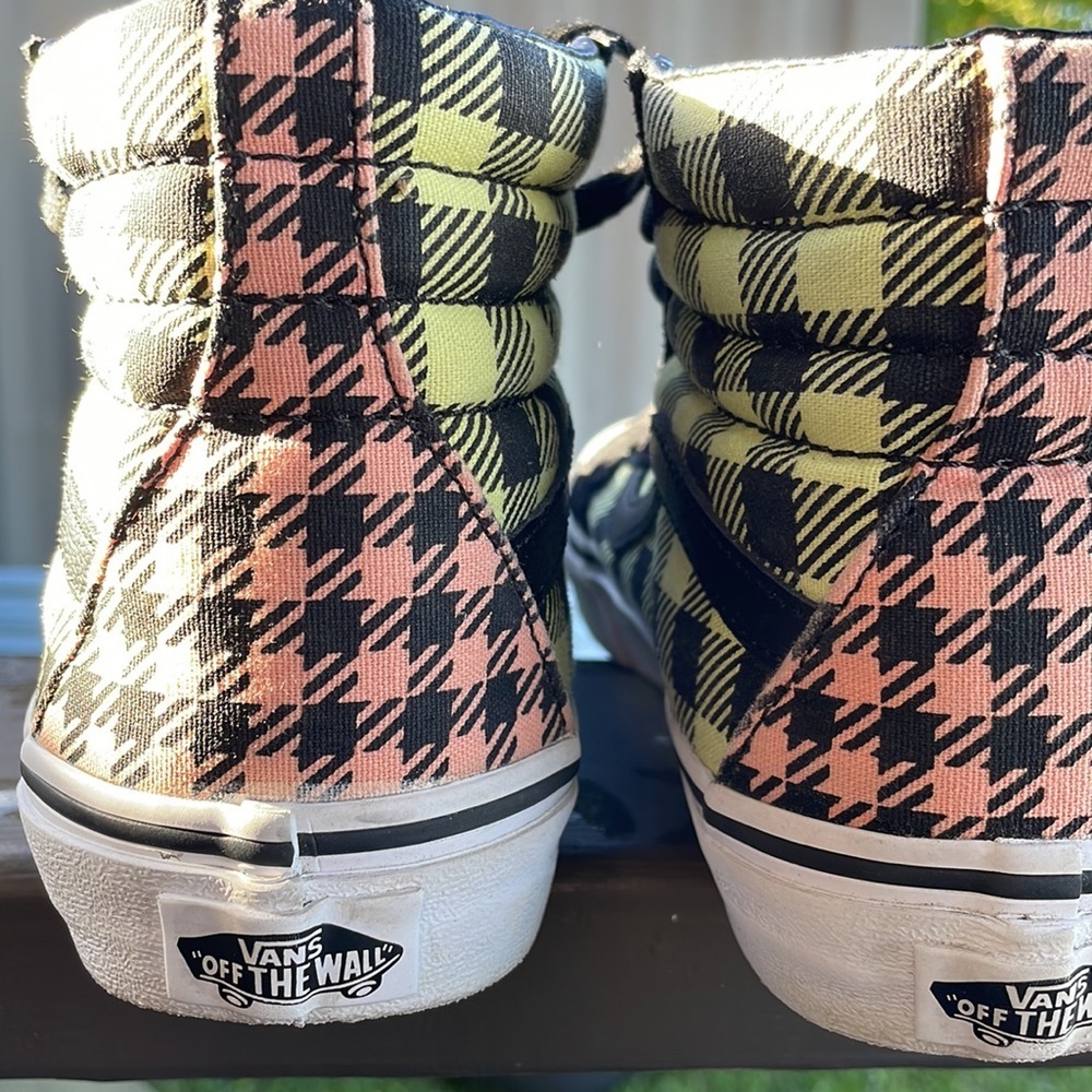 Vans Plaid Colorful Hi Tops - Picture 6 of 7